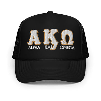 Alpha Kai Omega Trucker Hat