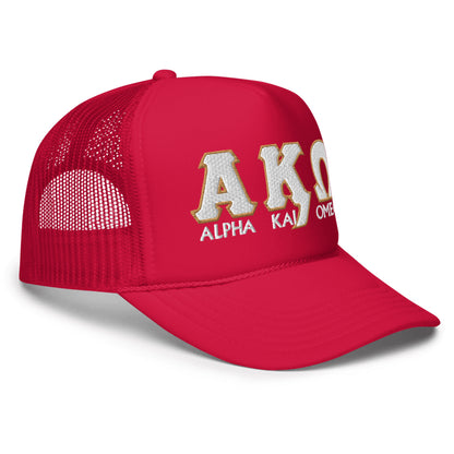 Alpha Kai Omega Trucker Hat