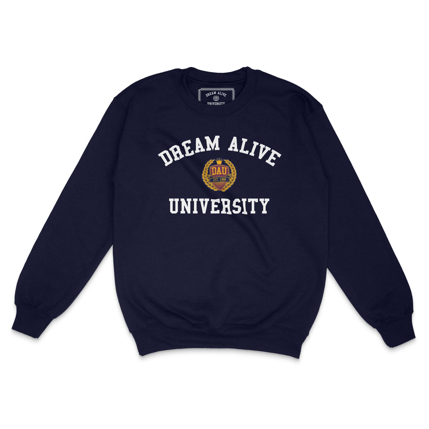 University Print Sweatshirt (Navy)
