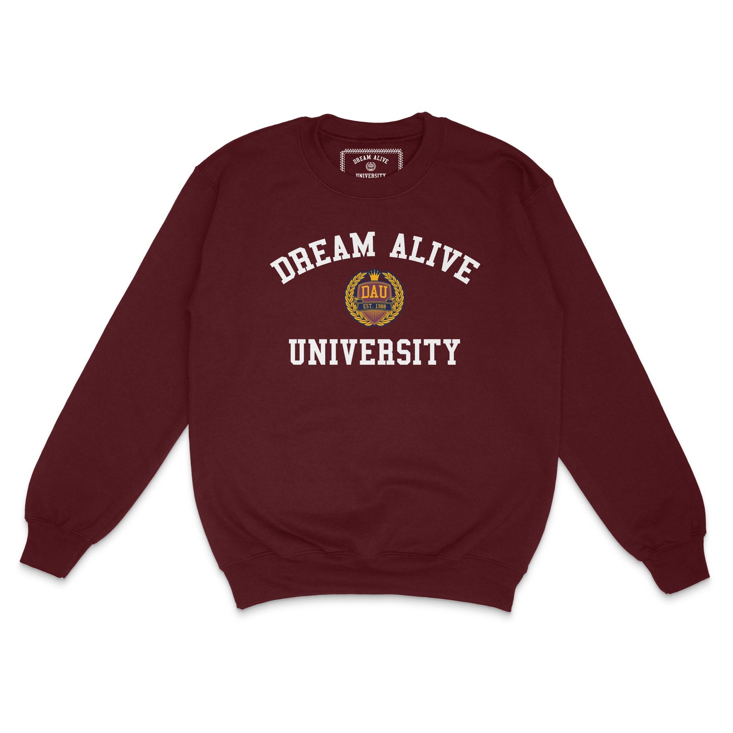 University Print Sweatshirt (Maroon)